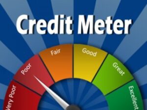 Credit Meter Showing Poor Credit